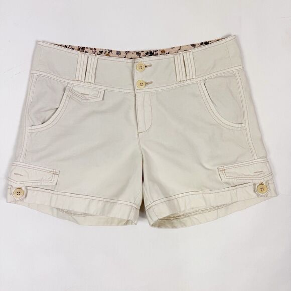 Anthropologie Pants - Daughters Of The Liberation Anthropologie Off White Linen Chino Shorts Women’s 6